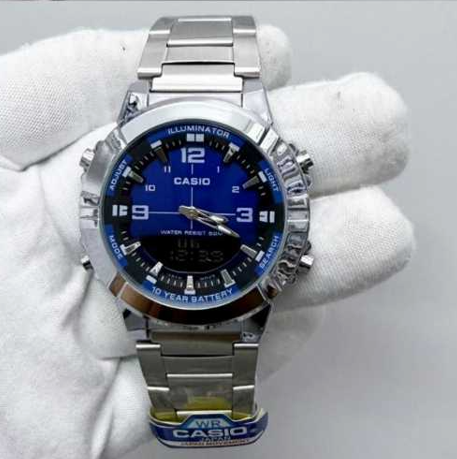 CASIO ANALOGUE DIGITAL MENS STAINLESS STE