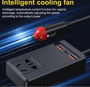 C12 - Intelligent Car Power Inverter with USB Ports