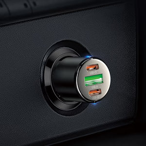 Hoco - 3 Port Car Charger (NZ6)
