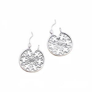 Retro Hollow-out Circular Pattern Earrings, Trendy And Stylish