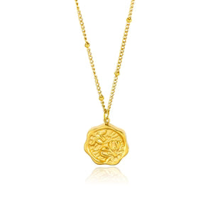 Rose-inspired Subtly Luxurious And Minimalist 18K Gold Stainless Steel Necklace For Women Stylish Titanium Steel Design