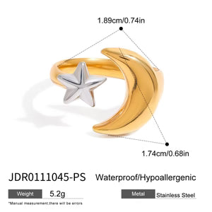 Starry Titanium Steel Ring For Women