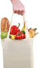 BagzDepot Plain Cotton Canvas Tote Bags - Pack of 12 - One Size - Natural