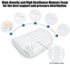 Memory Foam Lumbar Support Back cushion With 3D Mesh Cover Balanced Firmness Designed for Lower Back Pain Relief- Ideal Back Pillow for Computer/Office Chair, Car Seat, Recliner etc. - Black