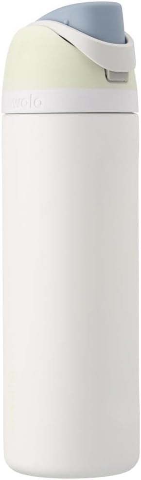 Owala FreeSip Insulated Stainless Steel Water Bottle with Straw for Sports and Travel, BPA-Free, 24oz, Iced Breeze