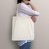 BagzDepot Plain Cotton Canvas Tote Bags - Pack of 12 - One Size - Natural