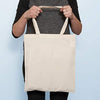 BagzDepot Plain Cotton Canvas Tote Bags - Pack of 12 - One Size - Natural
