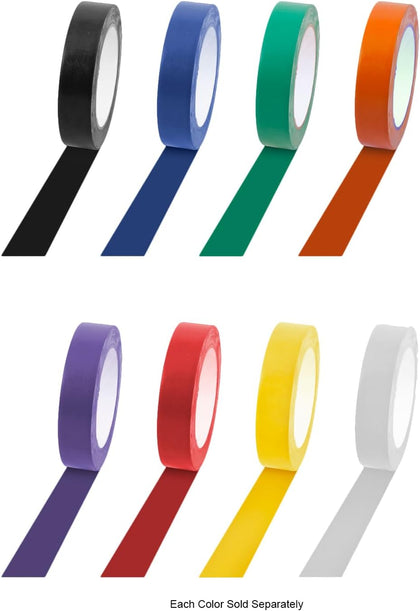 Champion Sports Floor Marking Vinyl Tape for Athletics and Social Distancing - Multiple Colors and Lengths
