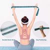 Angju Stretch Band Strap, Elastic Exercise Stretching Band with 9 Loops for Yoga Physical Therapy Dance Workout Fitness, Stretch Assist - Light Resistance Band for Strength Flexibility Training