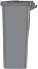 Cosmoplast 44L Step-On Waste Bin With Pedal, Pearl Silver