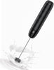 Rechargeable Milk Frother, Handheld Electric Foam Maker Detachable Stainless Steel Whisk Drink Mixer Foamer Mini Blender for Matcha, Lattes, No Stand, LunaFro Mini (Black)