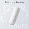 JISULIFE Portable Handheld Fan, Mini Pocket Hand Fan, Small Battery Operated 14-21 hours, USB Rechargeable Foldable Fan, Quiet Personal Fan with Power Bank, Flashlight for Indoor, Outdoor - White