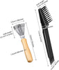 ELECDON 2 Pieces Hair Brush Cleaning Tool Comb Cleaning Brush Comb Cleaner Brush Hair Brush Cleaner Mini Hair Brush Remover for Removing Hair Dust Home and Salon Use