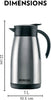 Click to see full view BOROSIL VACUUM INSULATED STAINLESS STEEL TEAPOT | TEA POT | THERMAL FLASK | THERMOS | CARAFE | JUG | COFFEE POT | FOR WATER, COFFEE, TEA | 1 LITER SILVER