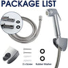 JOMOO Paperless Washing Shattaf Head, Handheld Bidet Sprayer for Toilet Diaper Sprayer with Wall Base and Hose, Bidet Spray Bottom Cleaner Spray