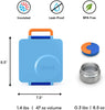 Blue Sky OmieBox Kids Bento Lunch Box, Plastic