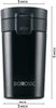 Coffeemate Insulated Mug, Vacuum Insulated Travel Coffee Mug with Lid, 8 Hours Hot and 14 Hours Cold, 300 ml (Stainless Steel)