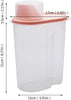 PREMIFY 8Pcs Cereal Containers Set |4pcs 2.5L + 4pcs 2L Capacity Airtight Food Storage Container | BPA Free Plastic Rice Storage Bin/Dispenser + Measuring Cup & Pour Spout