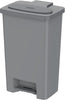 Cosmoplast 44L Step-On Waste Bin With Pedal, Pearl Silver