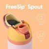 FreeSip Insulated Stainless Steel Water Bottle with Straw for Sports and Travel, BPA-Free Sports Water Bottle, 24 oz, Candy Store