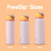 FreeSip Insulated Stainless Steel Water Bottle with Straw for Sports and Travel, BPA-Free Sports Water Bottle, 24 oz, Candy Store