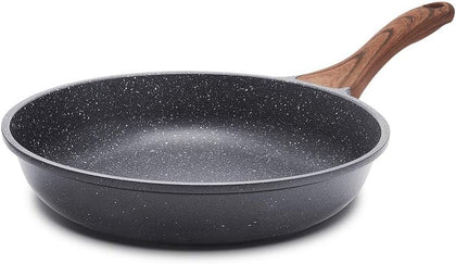 Nonstick Frying Pan Skillet, Swiss Granite Coating Omelette Pan, Healthy Stone Cookware Chef's Pan, PFOA Free 20 Cm