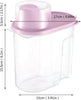 PREMIFY 8Pcs Cereal Containers Set |4pcs 2.5L + 4pcs 2L Capacity Airtight Food Storage Container | BPA Free Plastic Rice Storage Bin/Dispenser + Measuring Cup & Pour Spout