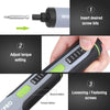 WORKPRO 3.6V Electric Screwdriver, Rechargeable Cordless Screwdriver Set with 35 Bits, Extension Rod, USB Charging Cable in Carrying Case, LED Light, Black Gray
