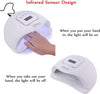 SKY-TOUCH Professional Gel Polish Led Nail Drying Lamp, Dryer Sun X5 PlUS 54W UV Led Lamp For Professional Manicure Salon, Polish, Curing, Manicure, Pedicure, Arts Tools, White