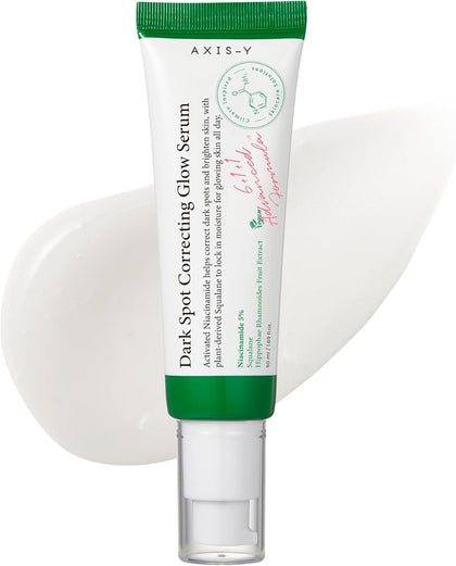 AXIS-Y Dark Spot Correcting Glow Serum 50ml - 5% Niacinamide Dark Spot Remover For Face - Vegan Korean Skin Care Niacinamide Serum for All Skin Types - 1.69 fl. oz.