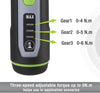 WORKPRO 3.6V Electric Screwdriver, Rechargeable Cordless Screwdriver Set with 35 Bits, Extension Rod, USB Charging Cable in Carrying Case, LED Light, Black Gray