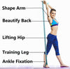 Angju Stretch Band Strap, Elastic Exercise Stretching Band with 9 Loops for Yoga Physical Therapy Dance Workout Fitness, Stretch Assist - Light Resistance Band for Strength Flexibility Training
