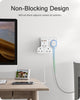 LENCENT Multi Plug Extension, 3 Way 3 Plugs Socket adapter, 6-in-1 Cube Electrical Extender Outlet Adaptor, PD&QC 3.0 20W USB Wall Charger, Plug Expander for Home, Office, Kitchen, 13A 3250W