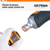 GRIFEMA GE1303-1 Garden Hose Pipe Spray Gun Set, 8 Adjustable Patterns Nozzles, High Pressure Garden Sprayer For Lawn & Garden Watering Equipment Include Hose Connectors