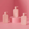 MONDAY HAIRCARE Volume Shampoo + Conditioner Set (2 Pack) 12oz Each for Thin, Fine, and Oily Hair, Made from Coconut Oil, Ginger Extract, and Vitamin E, 100% Recyclable Bottles Pink