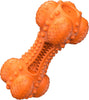 Aggressive Dog Chew Toy with Squeaker, Indestructible Dog Chew Toy with Natural Resistant Rubber Bone for Teeth Cleaning Dog Toy for Large Medium Dogs