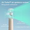 Handheld Turbo Fan [16H Max Cooling Time] Mini Portable, 4000mAh USB Rechargeable Personal, Battery Operated Small Pocket Fan with 5 Speeds for Travel/Outdoor/Home/Office - Brown