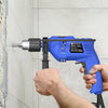 850W Hammer Drill 2-in-1 Electric Impact Drill With Rotary Side Handle And Safety Lock, 3000RPM Variable Speed Concrete Drill With 5/6/8mm Drill Bit Set, Power Drill Machine For Home Projects