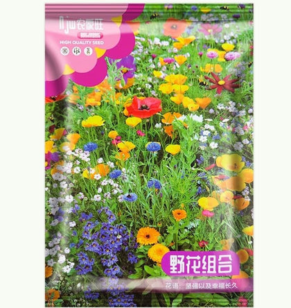 Timelux Wildflower Seeds Mix, 35 Varieties Non-GMO Wild Flower Seed for Planting All Year Flowers Seeds for Planting(99% Pure Live Seeds)