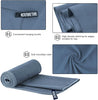 2 Pack Quick Drying Gym Towel 40x80CM Soft Microfiber Lightweight Sport Sweat Towel Perfect Travel Camping Towel Super Absorbent Ultra Compact for Gym Sport Yoga Backpacking Beach Swimming, Navy Blue