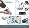 IDEA-TECH Car Vacuum Cleaner, 3.2KPa Strong Cyclone Suction, 12V 120W Rechargeable, for Pet Hair Car Home Cleaning, Black, 355*105*125mm/13.97*4.13*0.16in, F6001