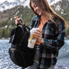 CRUNCHCUP XL White - Portable Plastic Cereal Cups for Breakfast On the Go, To Go Cereal and Milk Container for your favorite Breakfast Cereals, No Spoon or Bowl Required