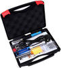 TABIGER Soldering Iron Kit - 60W Temperature Adjustable Electric Solder Iron Gun Welding Set with Toolbox (12 Pieces kit)