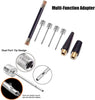 DDUO Portable Ball Pump, Air Pump Kit with Needle, Nozzle, Extension Hose for Basketball, Football, Volleyball, Water Polo, Rugby, Exercise, Inflatable Balls