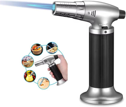 TAFAN™ Culinary Blow Torch, Adjustable Flame Chef Cooking Torch Lighter (Max 2500°F), Refillable Butane Torch with Safety Lock for Cooking, BBQ, Baking, Soldering & More (Assorted Color)