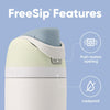 Owala FreeSip Insulated Stainless Steel Water Bottle with Straw for Sports and Travel, BPA-Free, 24oz, Iced Breeze