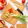 Large Natural Bamboo Wood Chopping Cutting Board for Kitchen Vegetables, Fruits & Cheese, BPA Free, Eco-Friendly, Anti-Microbial Durable and Easy to Clean (34 x 24cm)