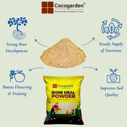 Cocogarden Organic Steamed Bone Meal Fertilizer 900 gms | Boosts Flowering, Fruiting & Root Growth | 100% Natural Phosphorus & Calcium Rich Plant Food | Ideal for Vegetables, Fruits & Flowering Plants
