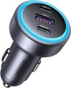UGREEN USB C Car Charger, 30W 3-Port Type C Phone Adapter, iPhone 17 Car Charger Fast Charging, PD 3.0 30W/QC 3.0 22.5W, for iPhone 17/16/15/14 Series, Samsung, Huawei, Xiaomi, Redmi, iPad, AirPods