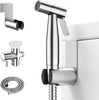 Arofa Handheld Bidet Sprayer for Toilet-Adjustable Water Pressure Control with Bidet Hose for Feminine Wash, Stainless Steel Brushed Nickel Cloth Diaper Bidet Toilet Sprayer for Baby Wash